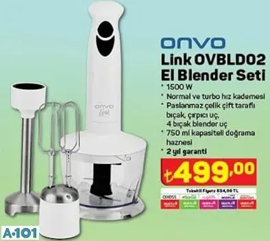 ONVO LİNK EL BLENDER SETİ ONVO LİNK EL BLENDER SETİ